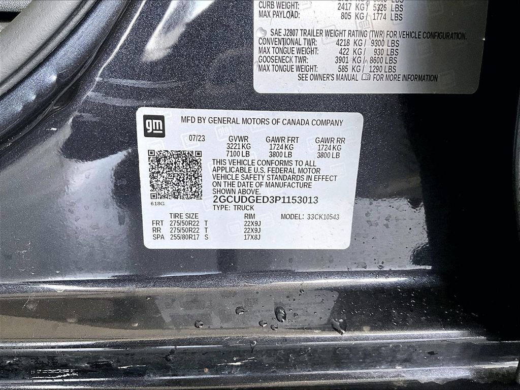 Used 2023 Chevrolet Silverado 1500 LTZ w/ LPO, Dark Essentials Package image 35