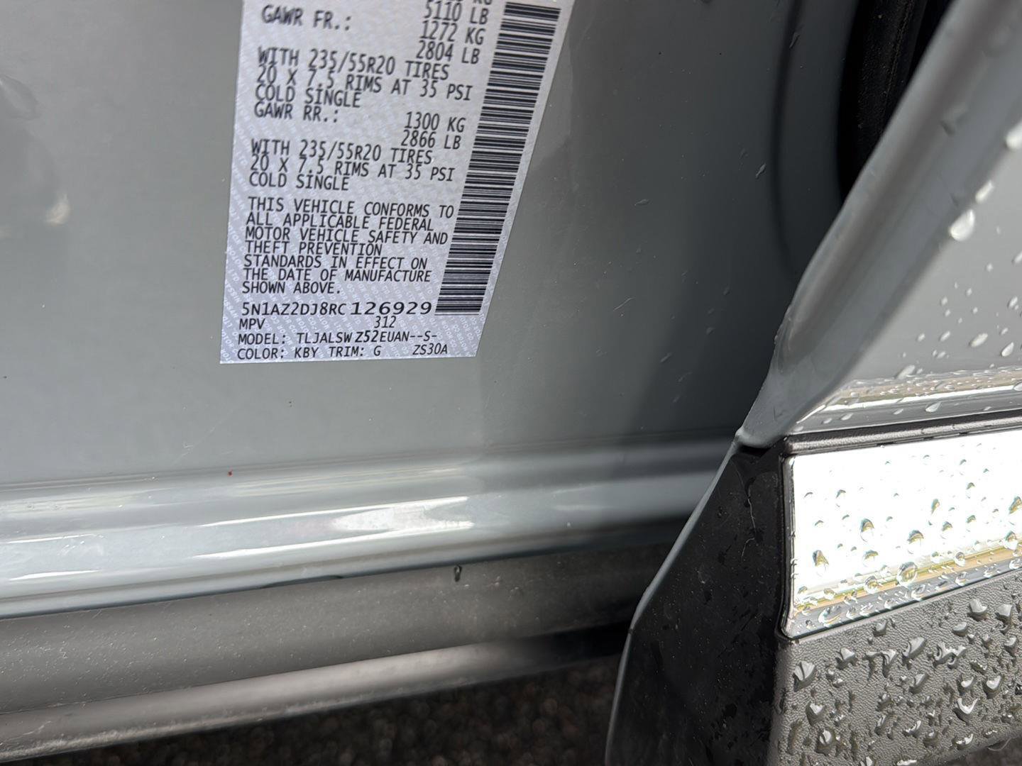 Used 2024 Nissan Murano Platinum w/ Cargo Package image 38