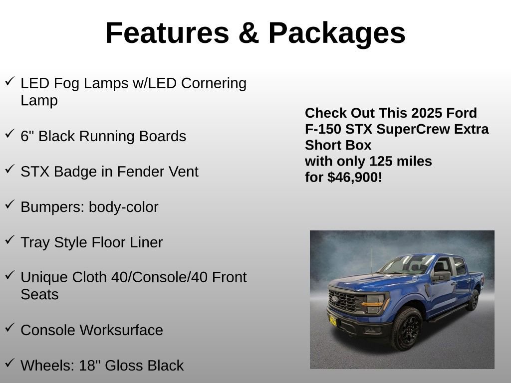 Used 2025 Ford F150 STX w/ Equipment Group 201A FX4 image 8