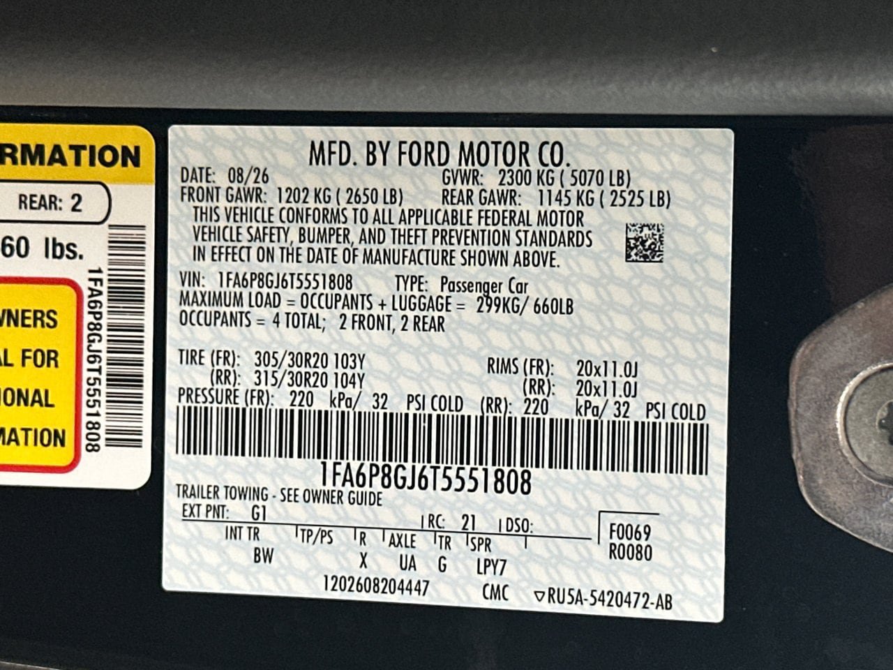 New 2026 Ford Mustang Dark Horse SC w/ Carbon Fiber Exterior Package RWD image 25