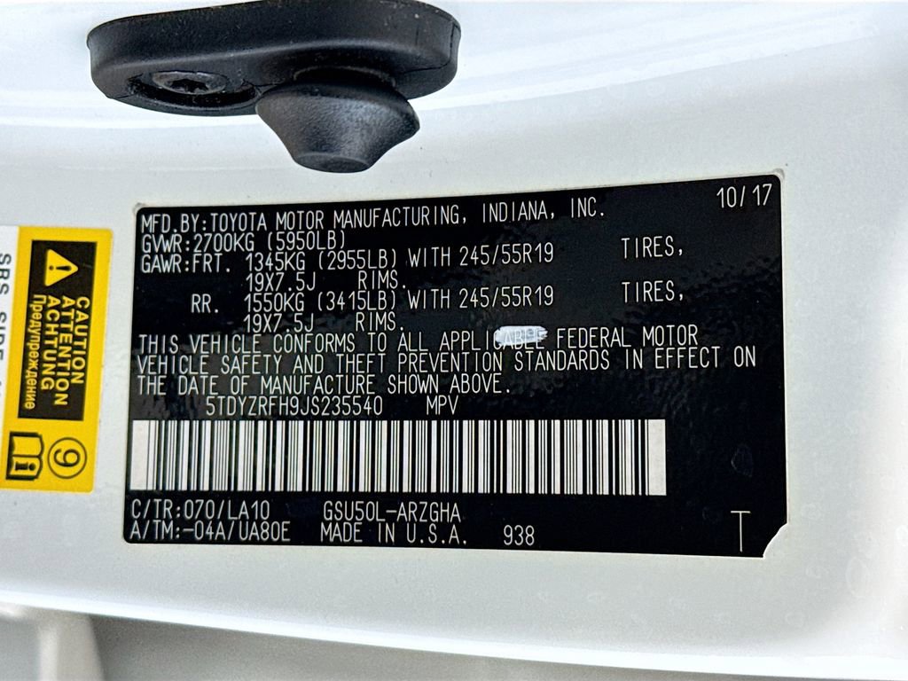 Used 2018 Toyota Highlander Limited FWD image 36