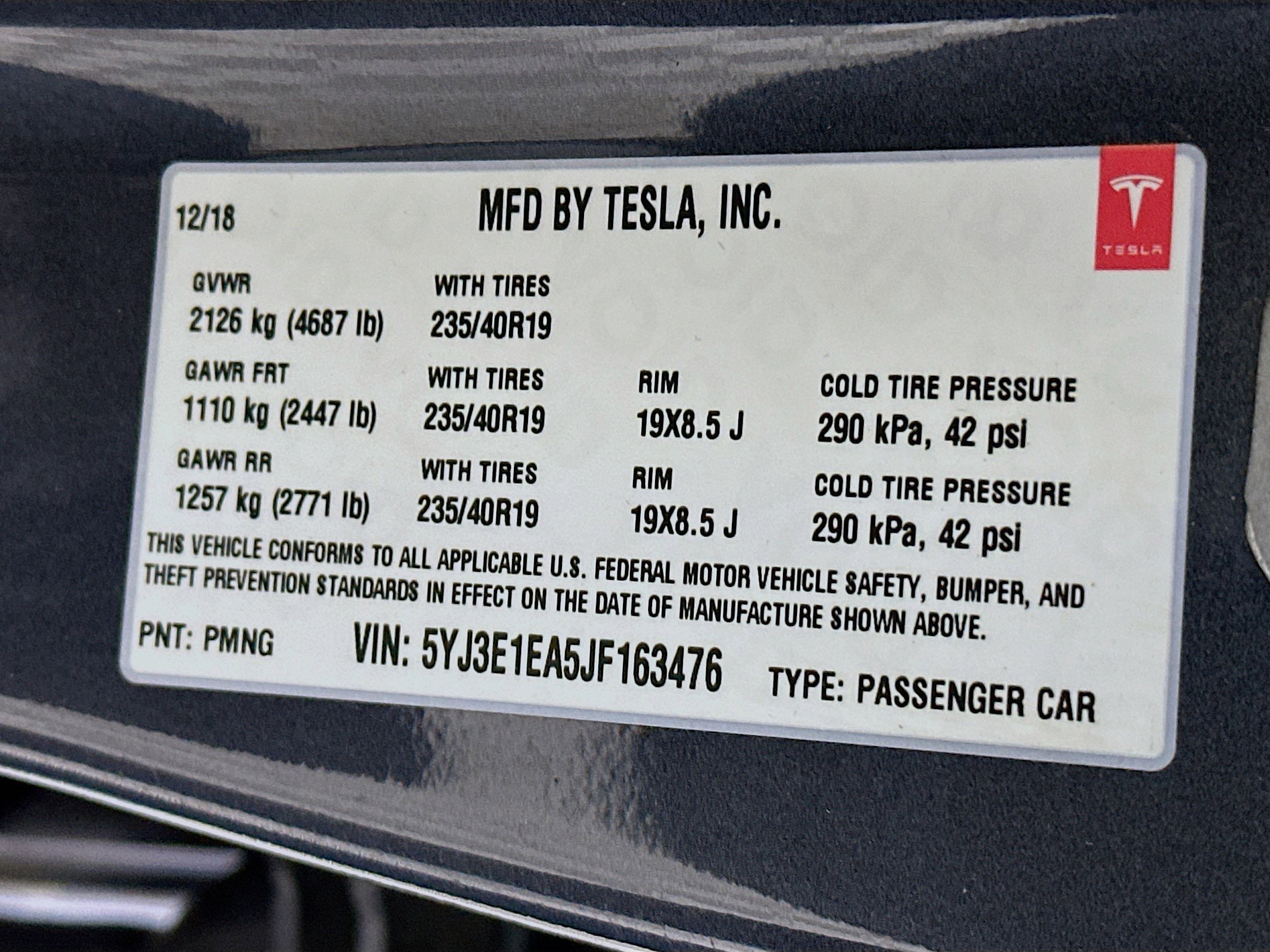 Used 2018 Tesla Model 3 Mid Range image 12