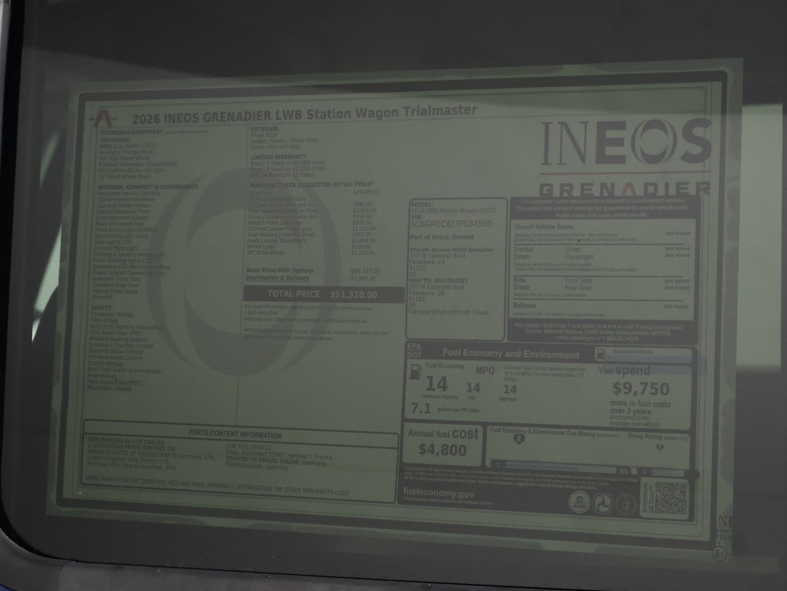 New 2026 INEOS Grenadier Station Wagon AWD/4WD image 23