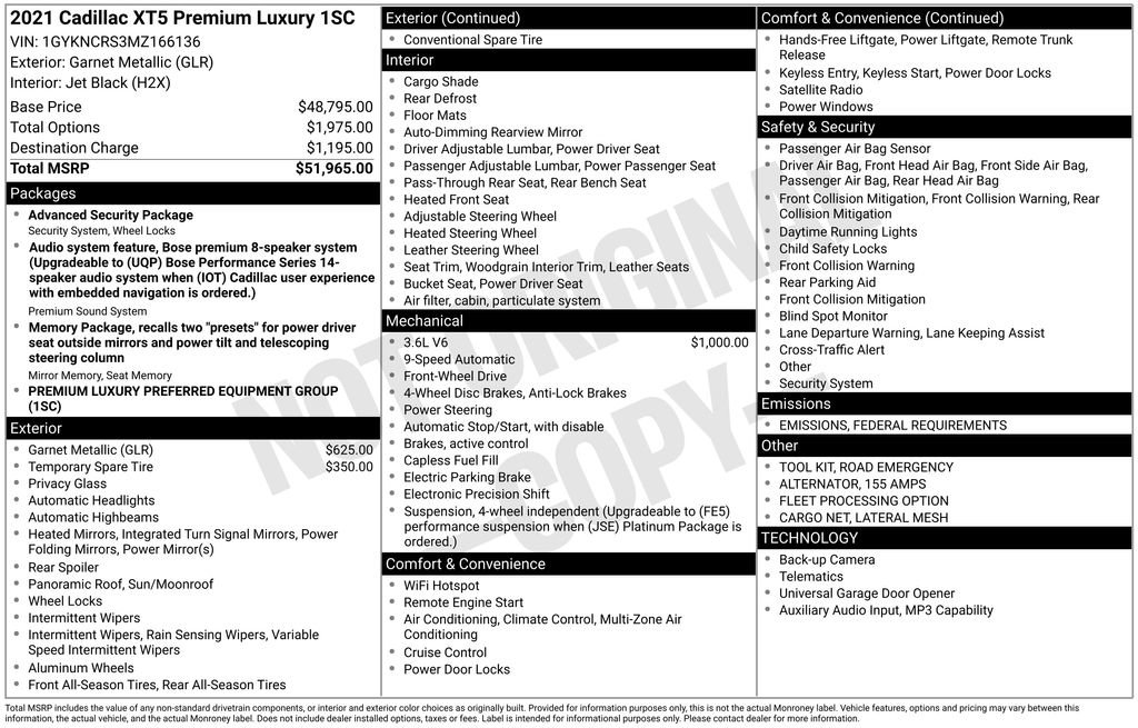 Used 2021 Cadillac XT5 Premium Luxury image 35