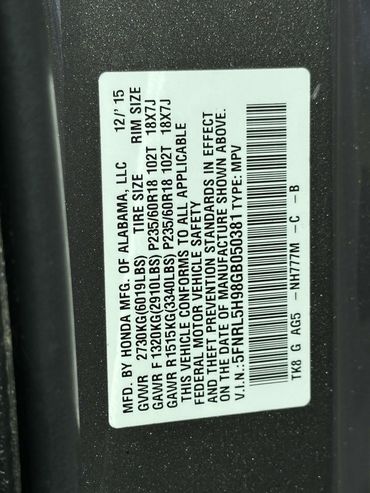 Used 2016 Honda Odyssey Touring image 33