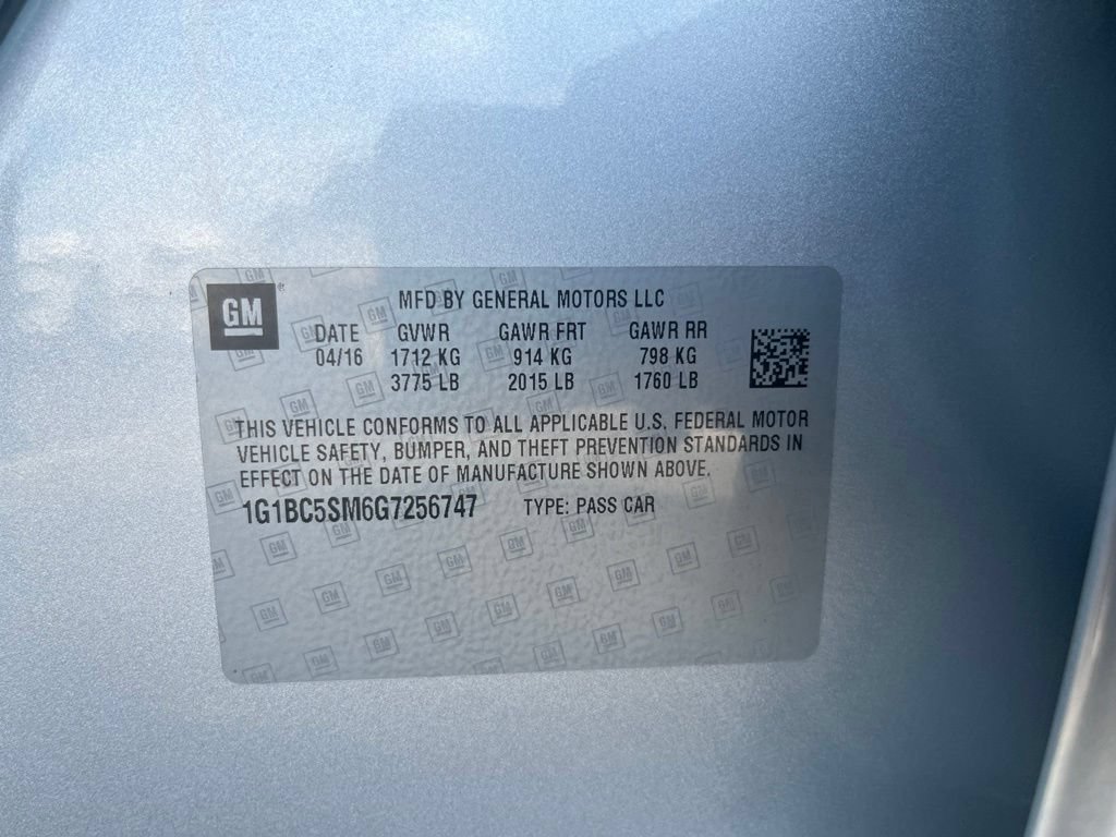 Used 2016 Chevrolet Cruze LS FWD image 9