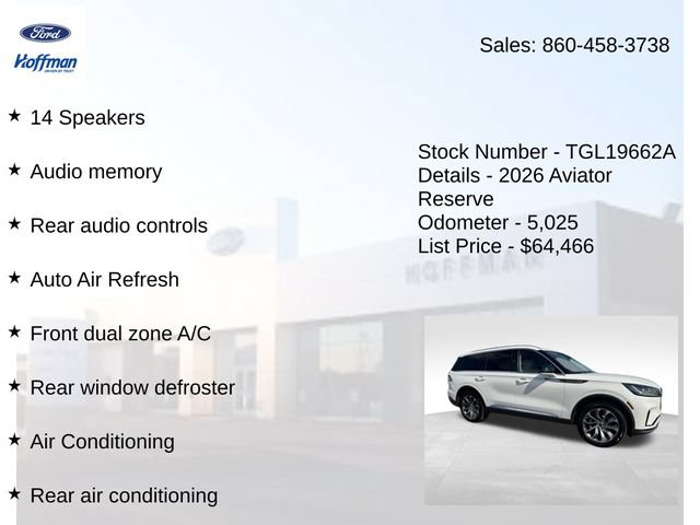 Used 2026 Lincoln Aviator Reserve w/ Illumination Package AWD/4WD image 20