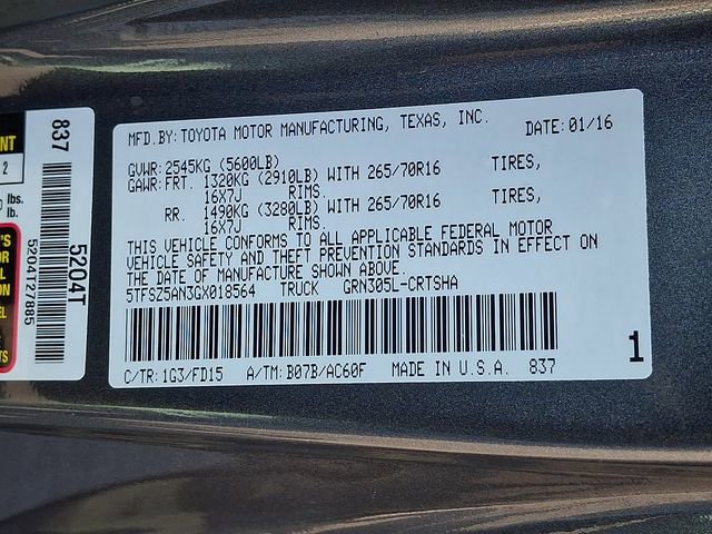 Used 2016 Toyota Tacoma TRD Off-Road w/ Towing Package AWD/4WD image 27