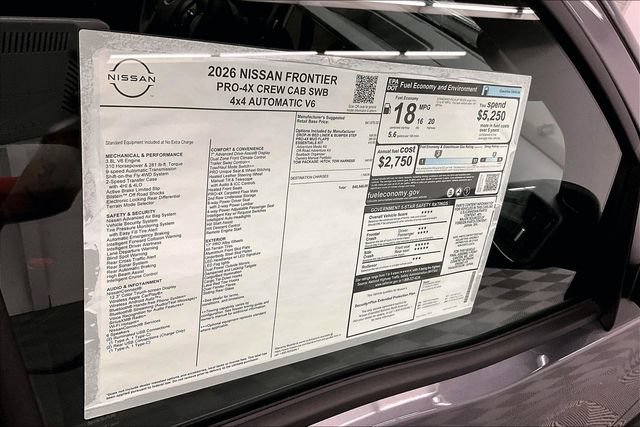 New 2026 Nissan Frontier PRO-4X AWD/4WD image 41