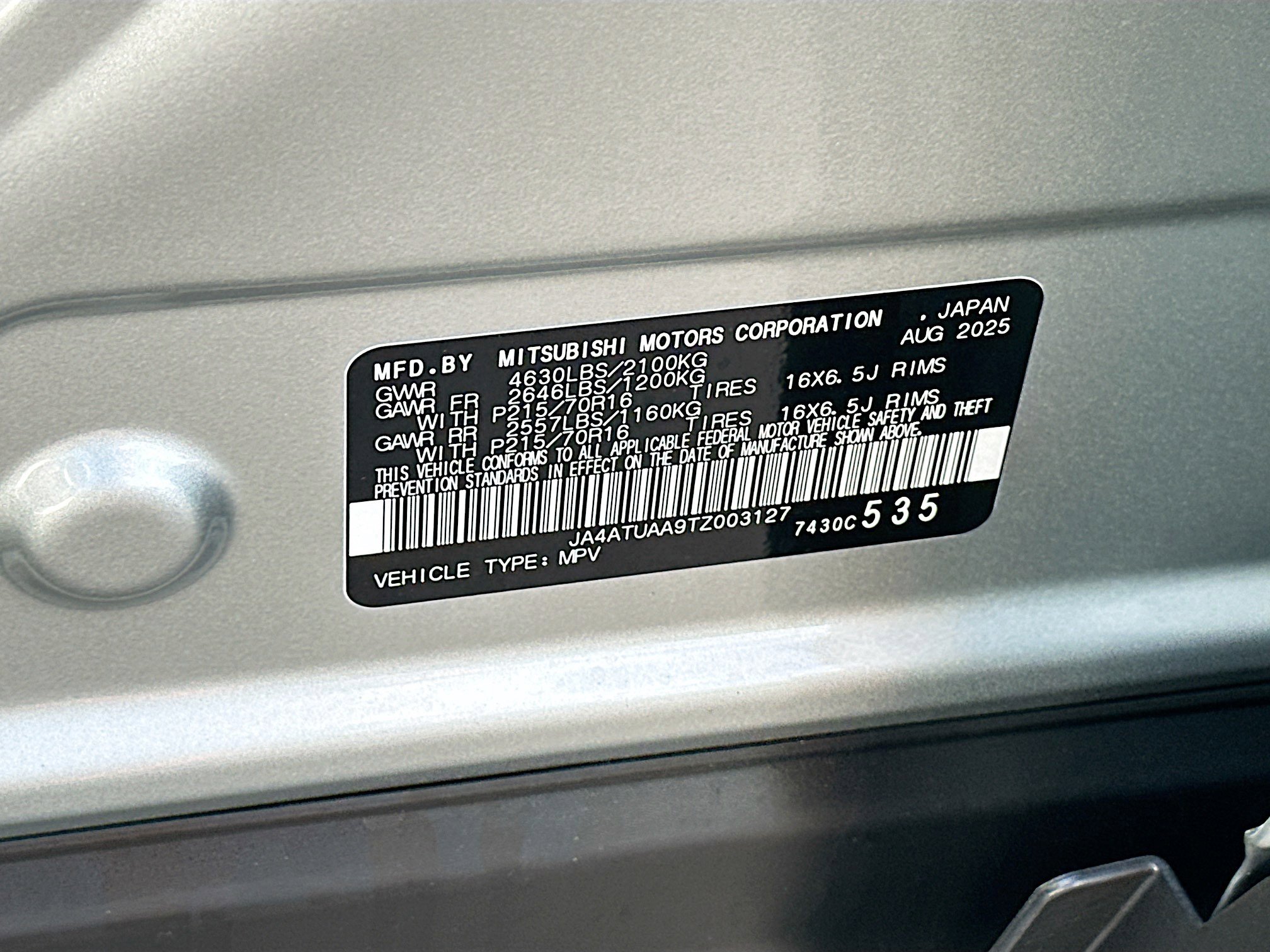 New 2026 Mitsubishi Eclipse Cross ES image 19