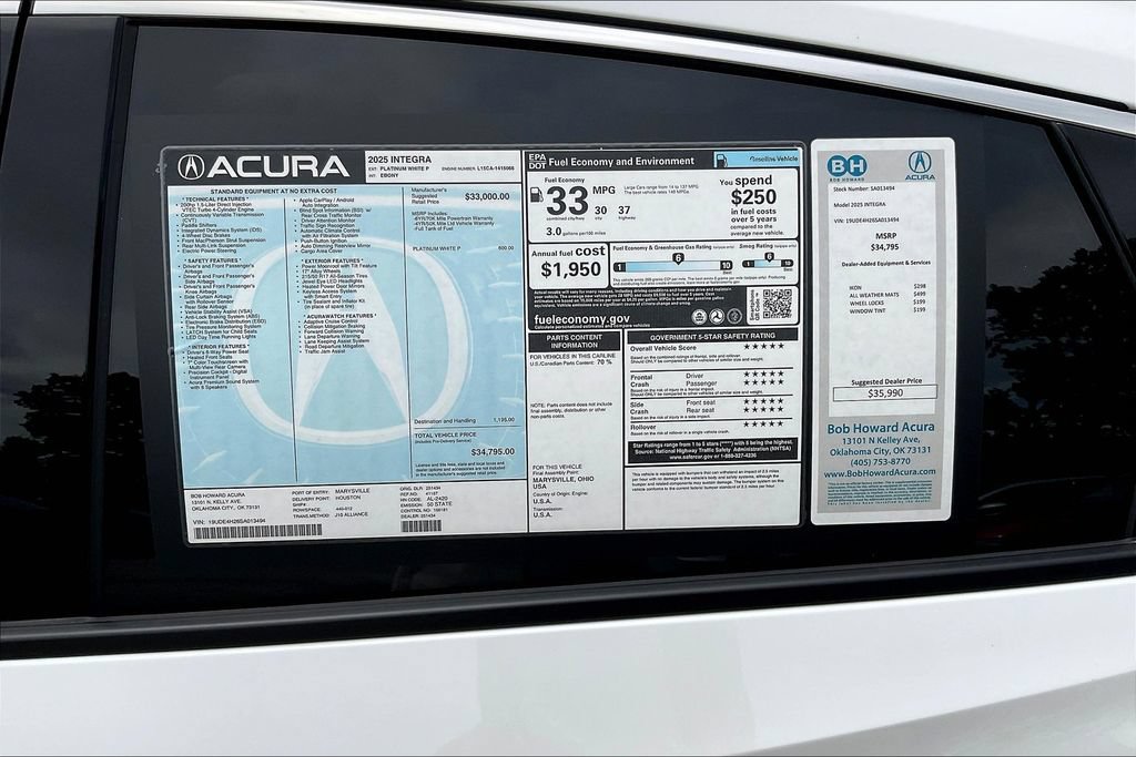 New 2025 Acura Integra FWD image 30