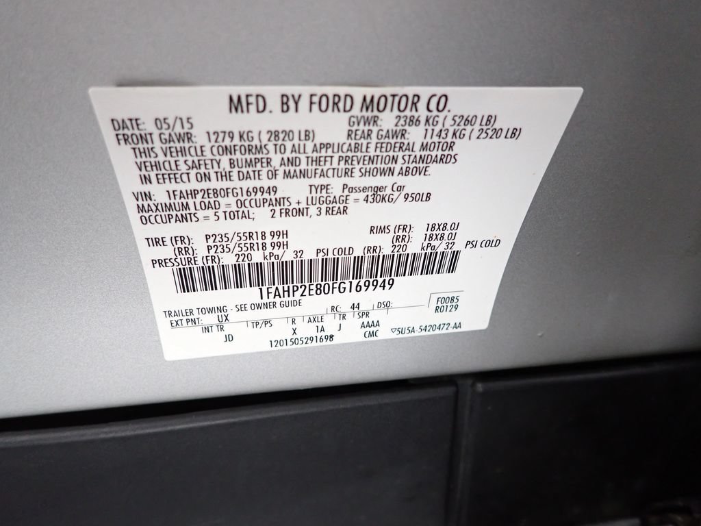 Used 2015 Ford Taurus SEL w/ Equipment Group 201A FWD image 42
