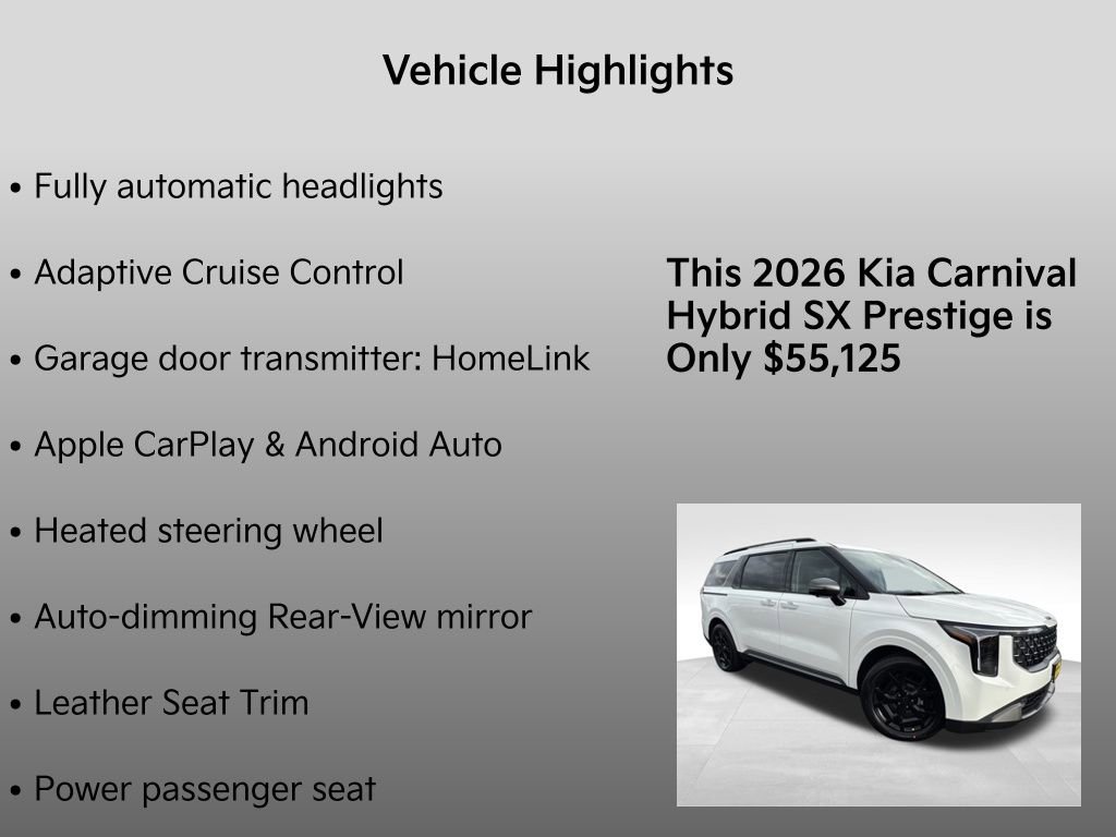 New 2026 Kia Carnival SX Prestige image 10
