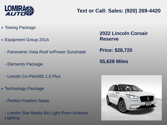 Used 2022 Lincoln Corsair Reserve w/ Equipment Group 201A AWD/4WD image 8