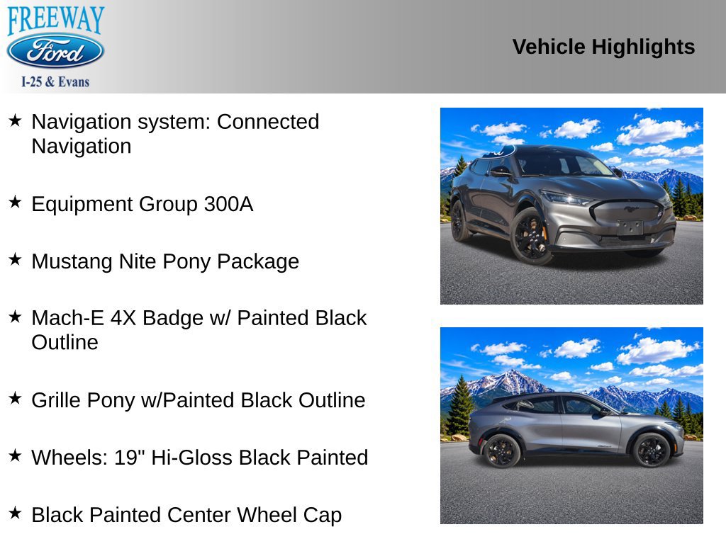 Used 2023 Ford Mustang Mach-E Premium w/ Mustang Nite Pony Package AWD/4WD image 4