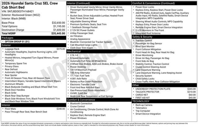 New 2026 Hyundai Santa Cruz SEL image 26