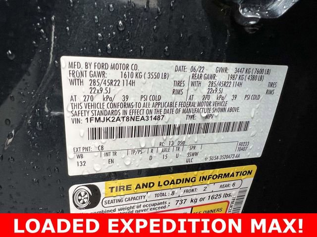 Used 2022 Ford Expedition Max Limited image 21