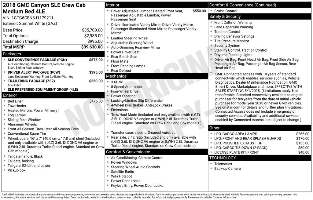 Used 2018 GMC Canyon SLE w/ SLE Convenience Package image 31