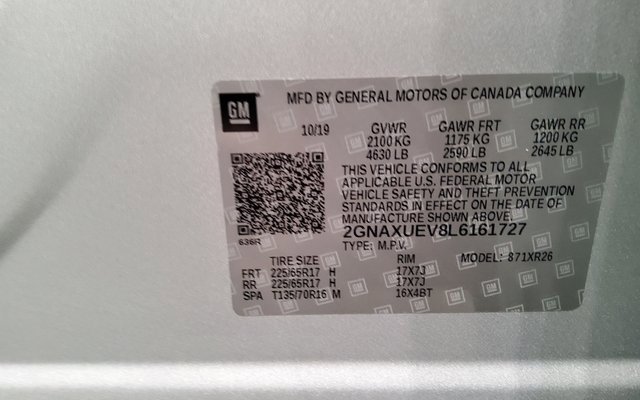 Used 2020 Chevrolet Equinox LT image 49