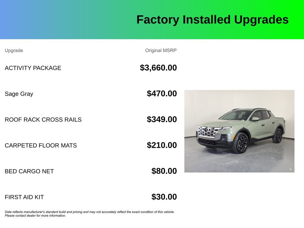 Used 2024 Hyundai Santa Cruz SEL w/ Activity Package FWD image 4