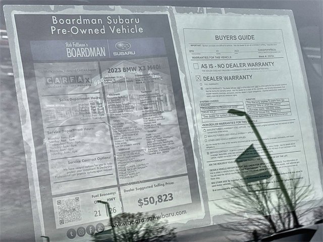 Used 2023 BMW X3 M40i w/ Parking Assistance Package image 30