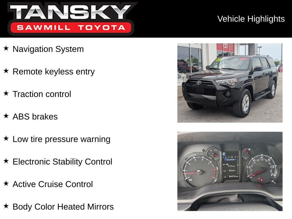 Certified 2020 Toyota 4Runner SR5 Premium w/ Moonroof Package AWD/4WD image 9