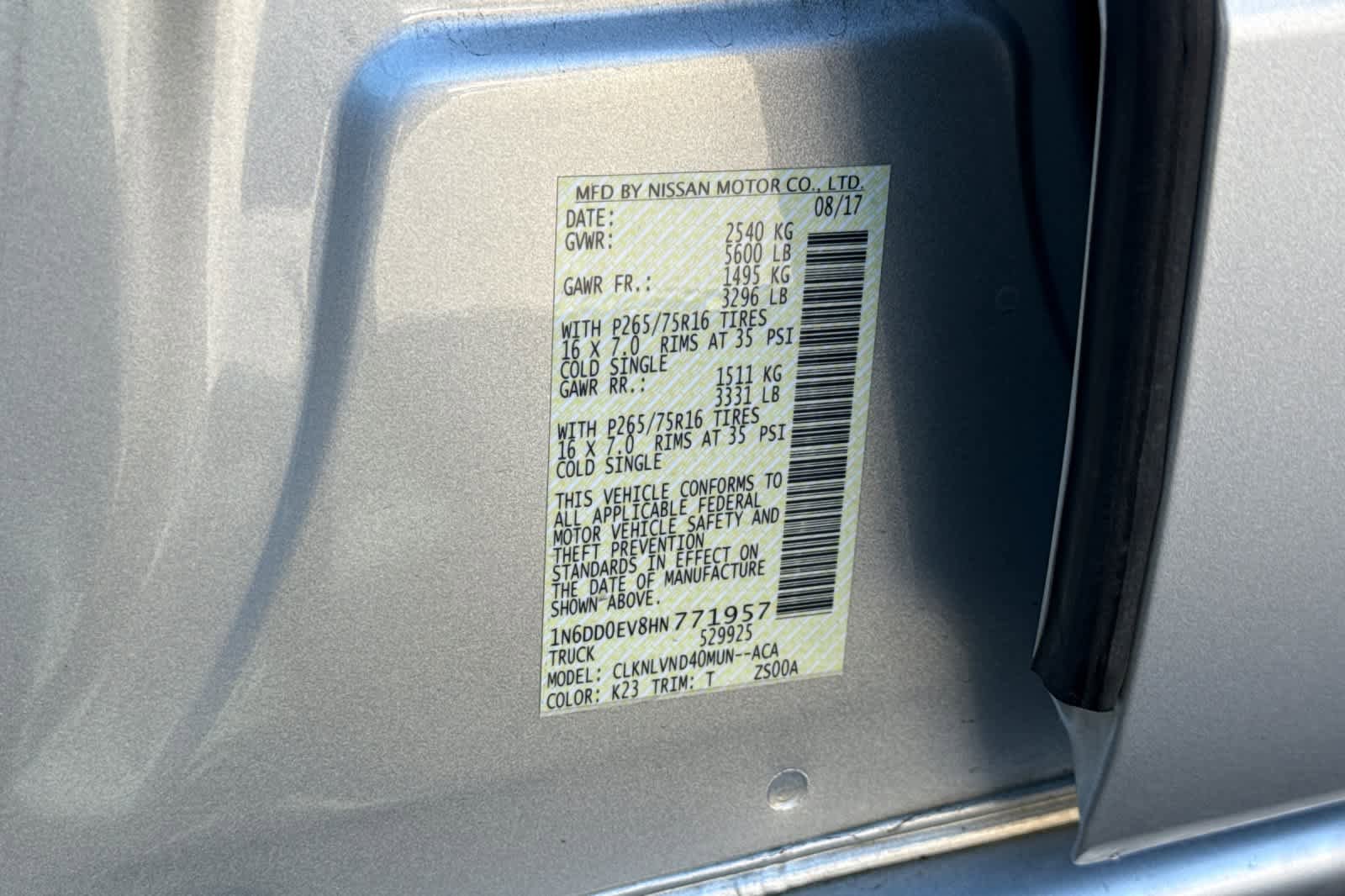 Used 2017 Nissan Frontier PRO-4X w/ Pro-4x Luxury Package image 31
