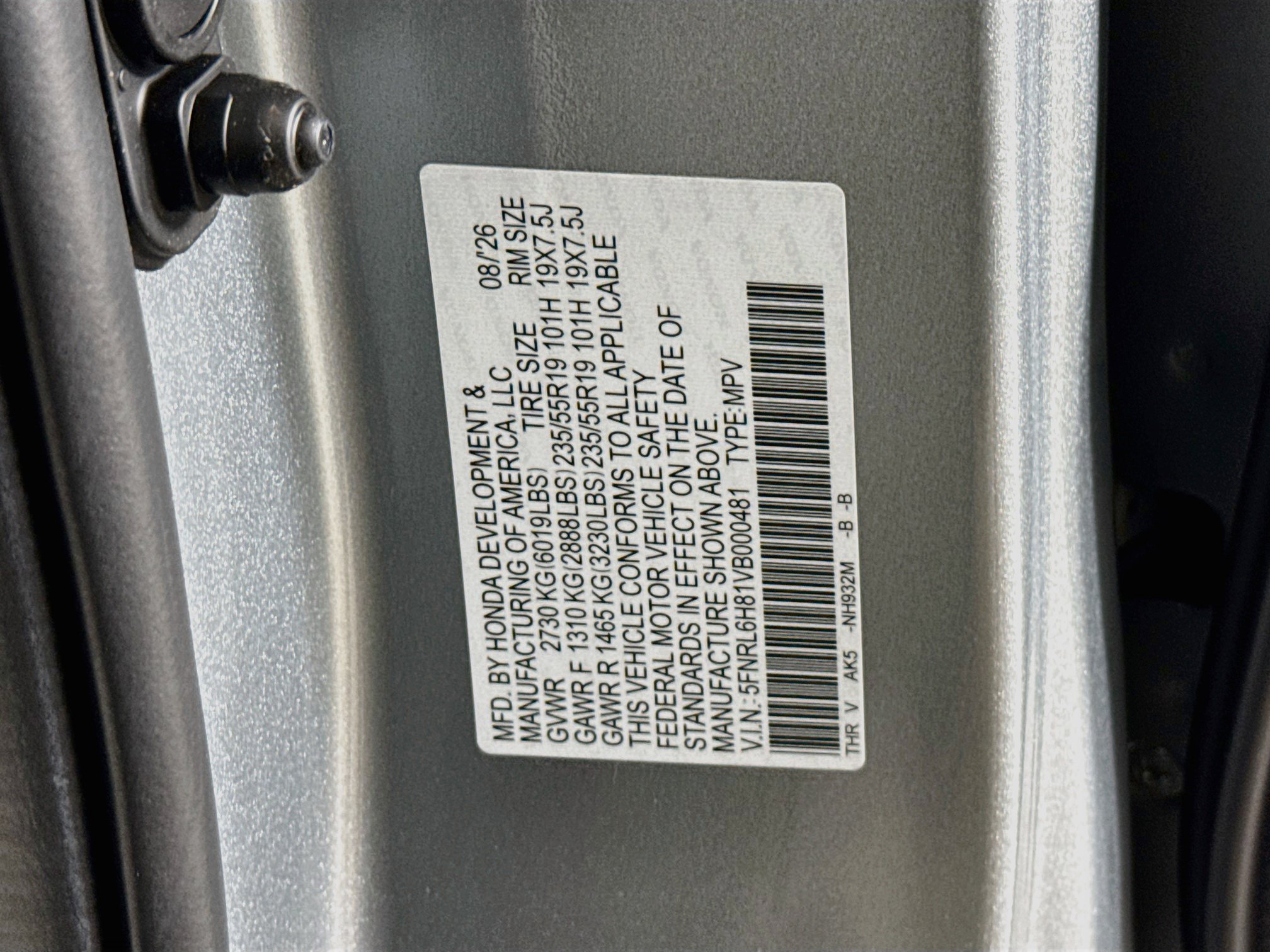 New 2027 Honda Odyssey Touring image 42