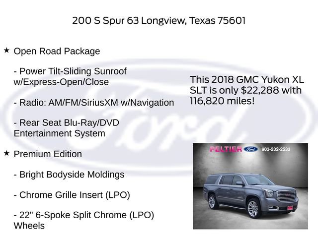 Used 2018 GMC Yukon XL SLT w/ Premium Edition RWD image 20
