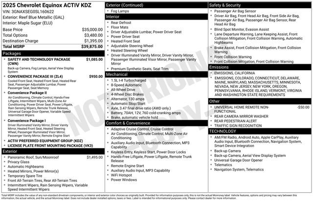 New 2025 Chevrolet Equinox ACTIV w/ Safety and Technology Package video 2