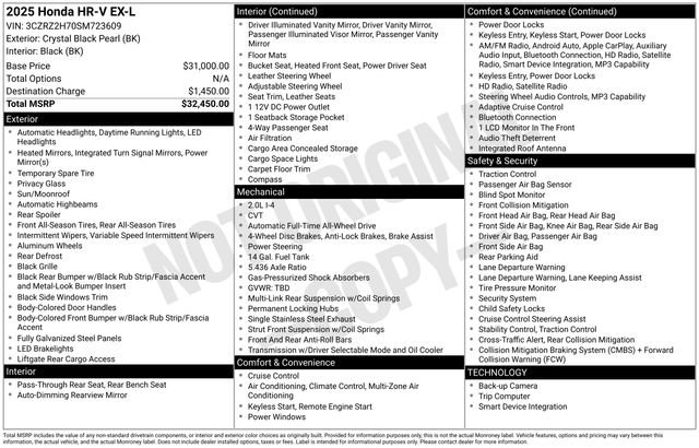Used 2025 Honda HR-V EX-L image 26