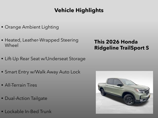 New 2026 Honda Ridgeline TrailSport+ image 20