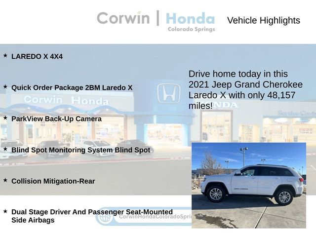 Used 2021 Jeep Grand Cherokee Laredo X image 6