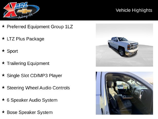Used 2015 Chevrolet Silverado 1500 LTZ w/ LTZ Plus Package AWD/4WD image 2