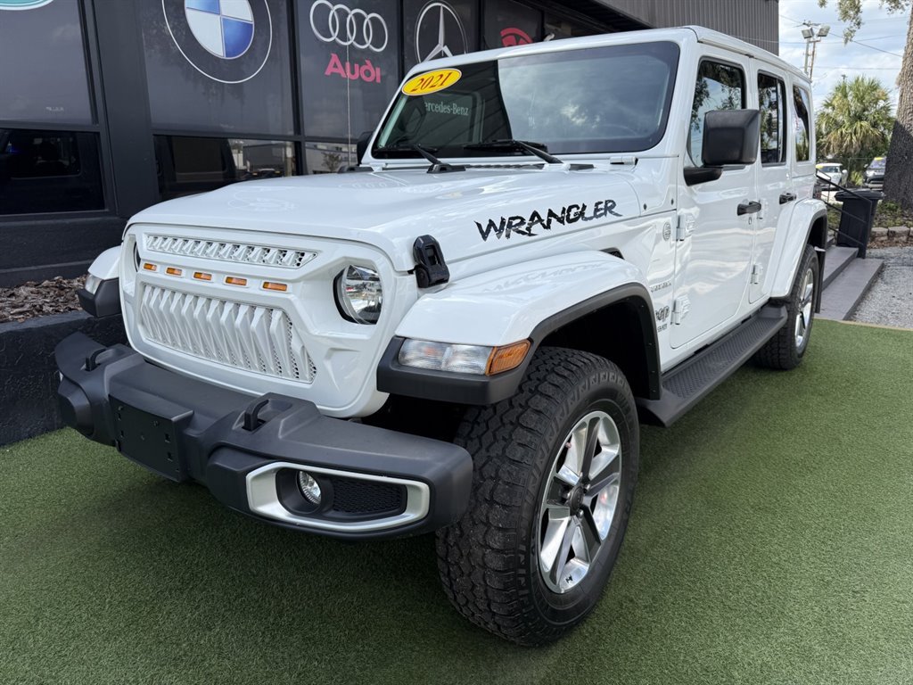 Used 2021 Jeep Wrangler Unlimited Sahara w/ Uconnect 4C Nav & Sound Group