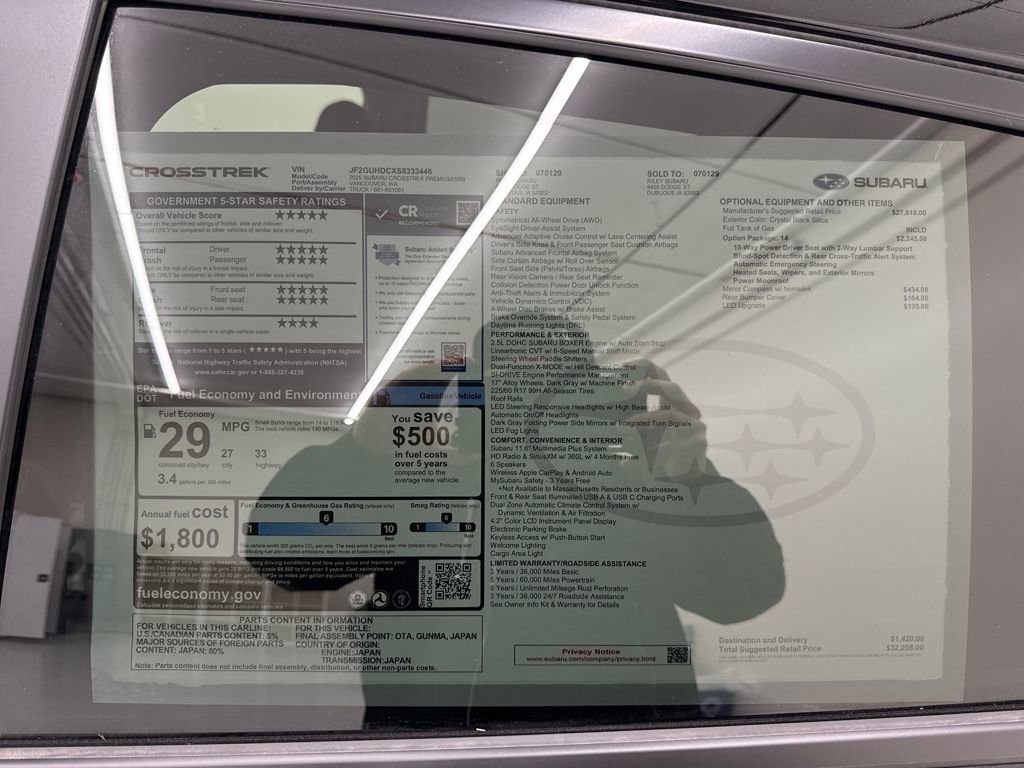 New 2025 Subaru Crosstrek 2.0i Premium image 28