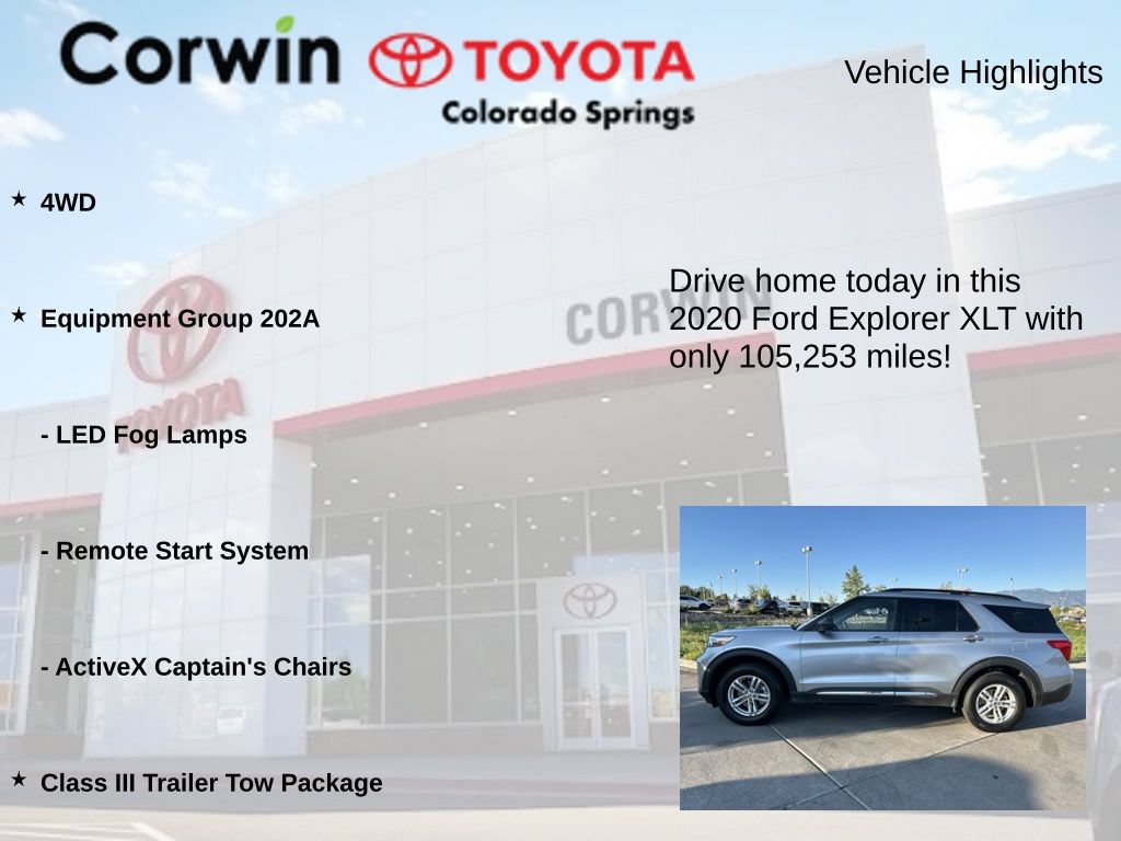 Used 2020 Ford Explorer XLT w/ Equipment Group 202A AWD/4WD image 7