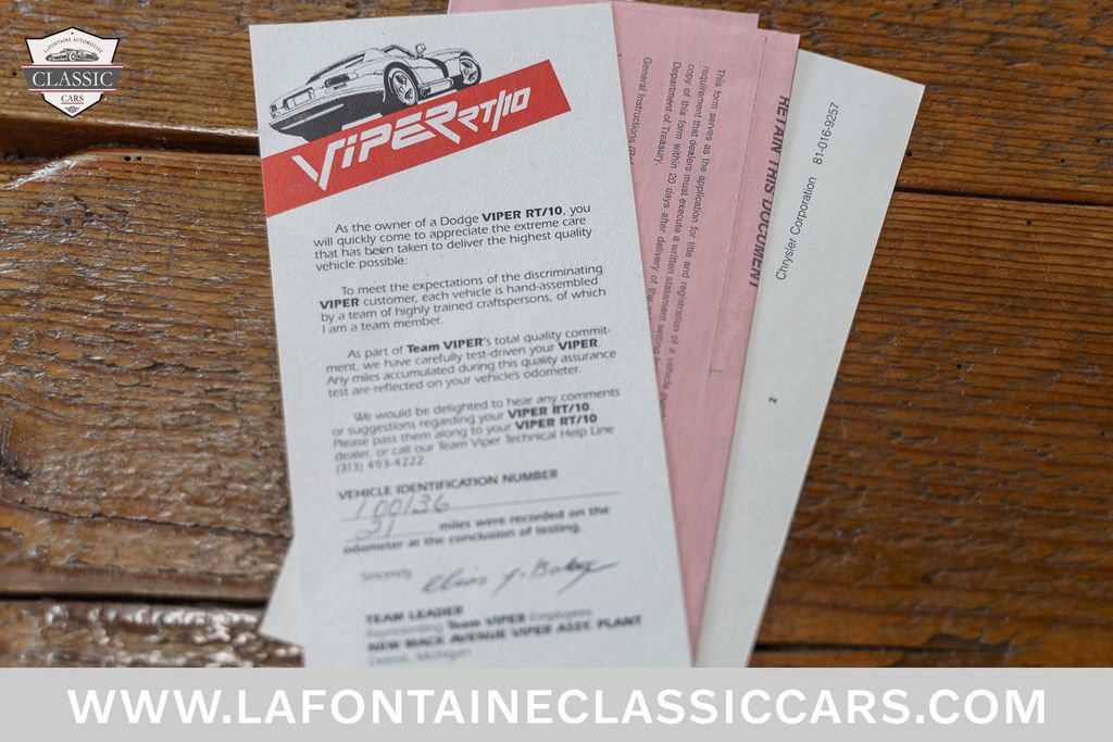 Used 1992 Dodge Viper RT/10 RWD image 7