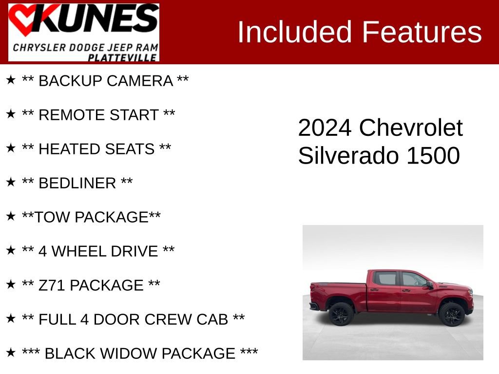 Used 2024 Chevrolet Silverado 1500 LT Trail Boss w/ Convenience Package II image 2