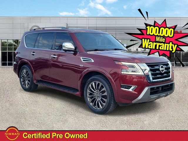 Certified 2021 Nissan Armada Platinum w/ Captain's Chairs Package