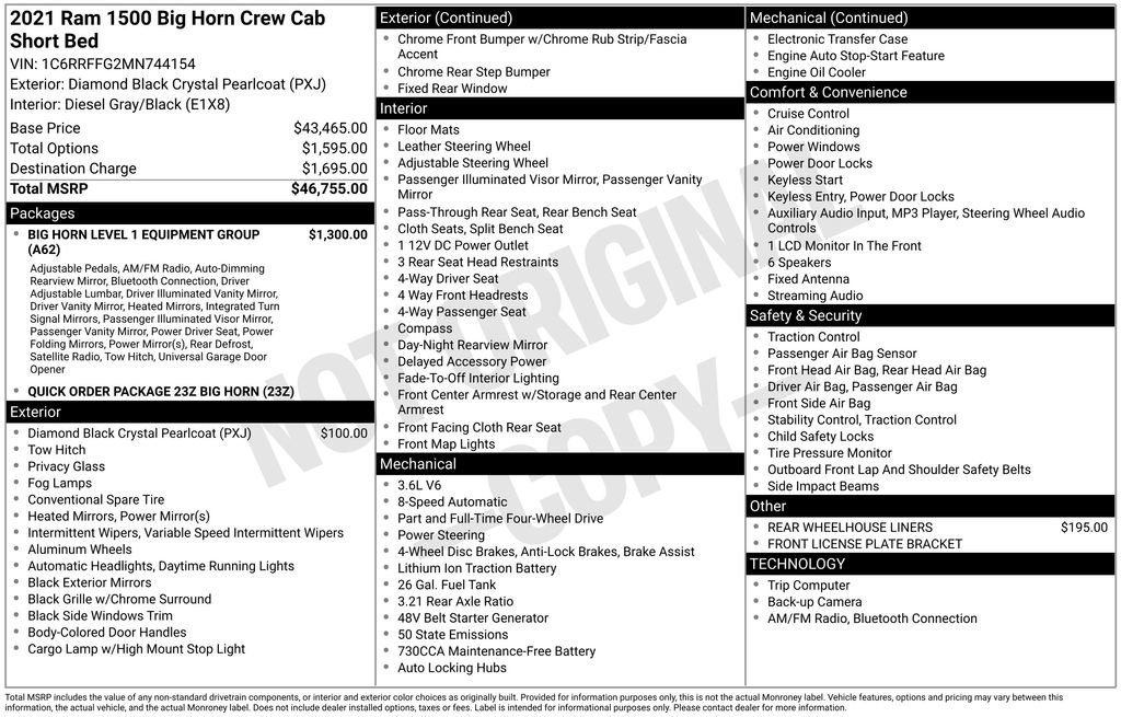 Used 2021 RAM 1500 Big Horn image 37