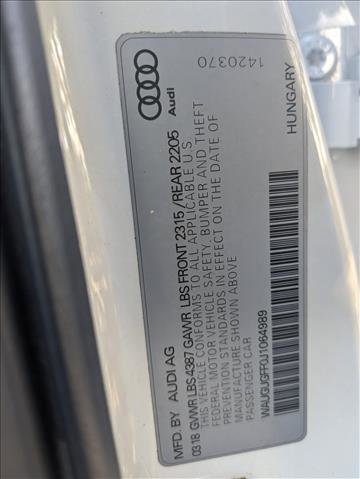 Used 2018 Audi A3 2.0T Premium Plus w/ Premium Plus Package image 22