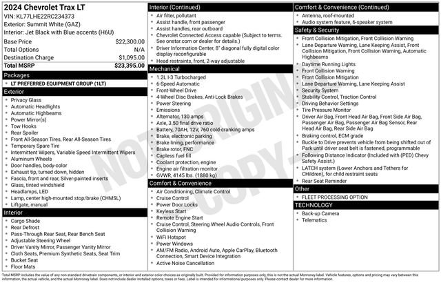 Used 2024 Chevrolet Trax LT FWD image 15
