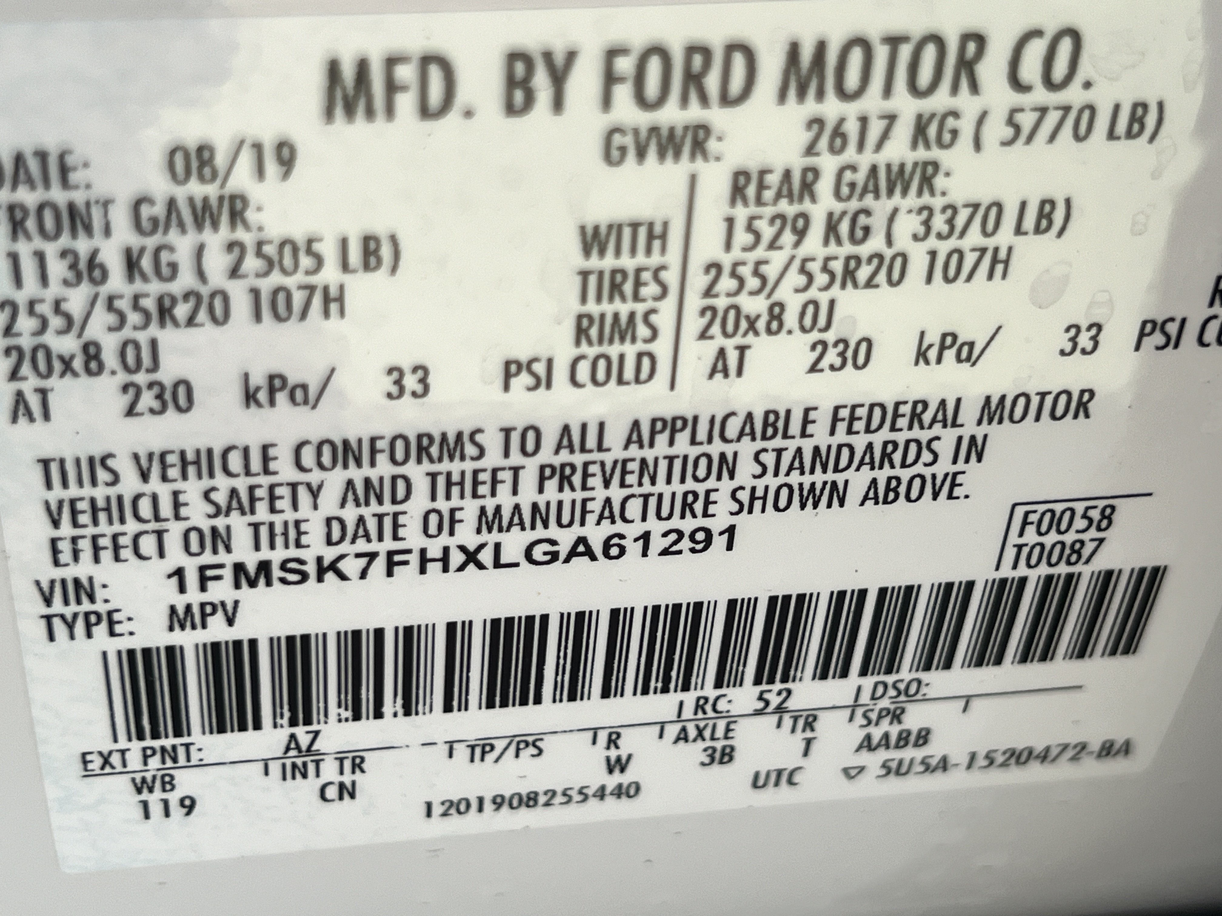 Used 2020 Ford Explorer Limited w/ Class III Trailer Tow Package RWD image 32