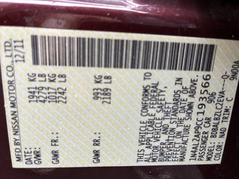 Used 2012 Nissan Altima 2.5 S FWD image 15