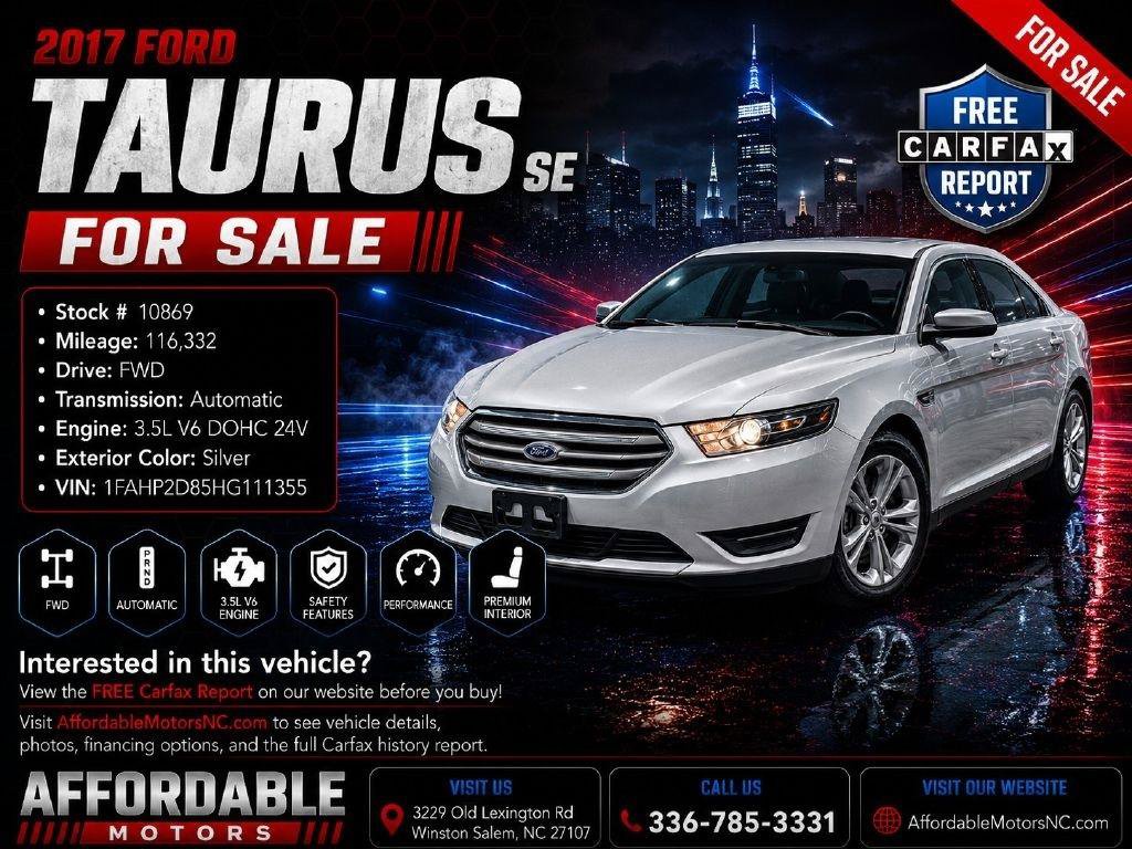 Used 2017 Ford Taurus SE