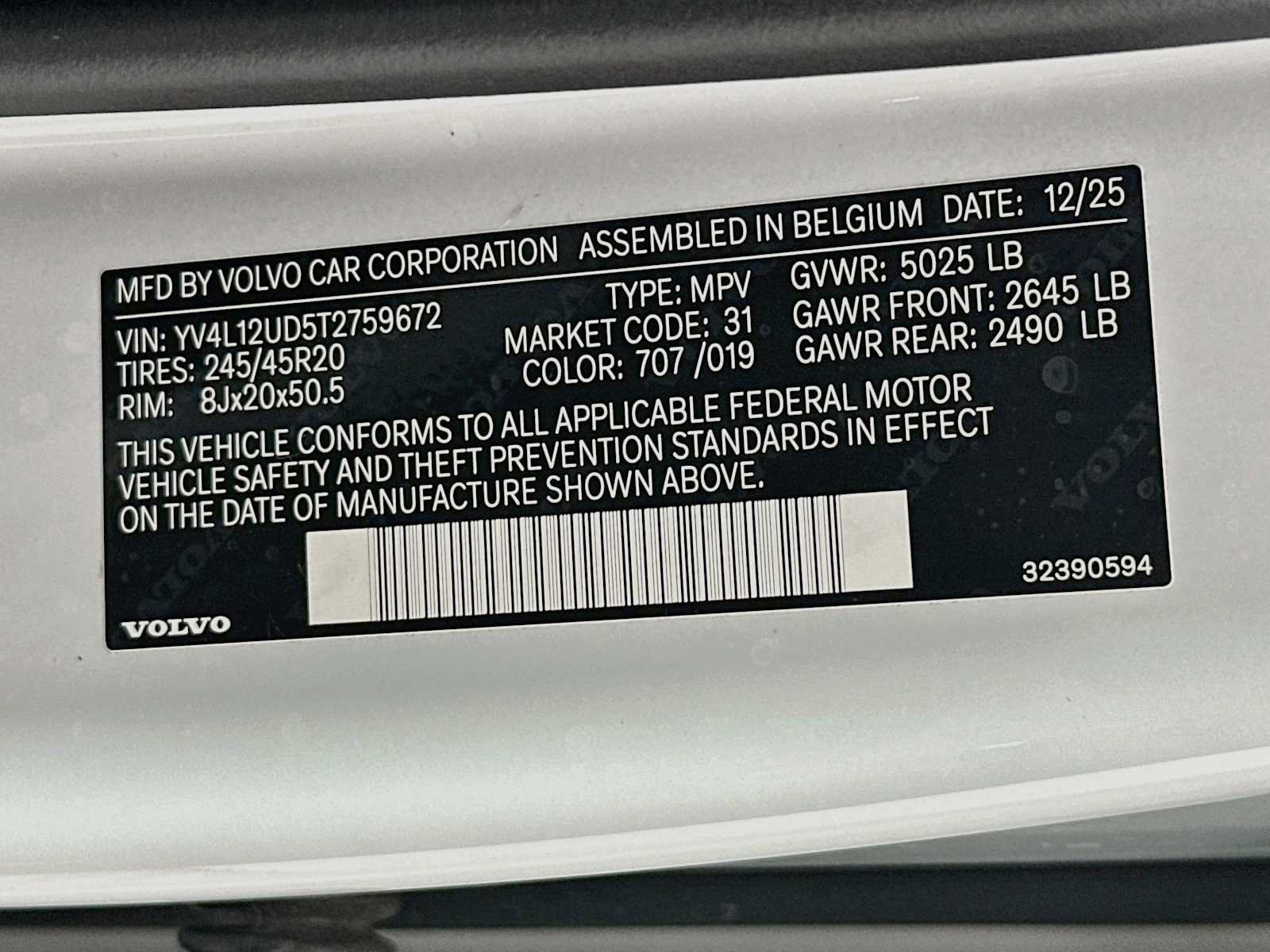 Used 2026 Volvo XC40 B5 Ultra w/ Climate Package AWD/4WD image 31