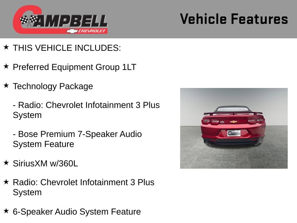 Used 2024 Chevrolet Camaro LT w/ Technology Package image 5
