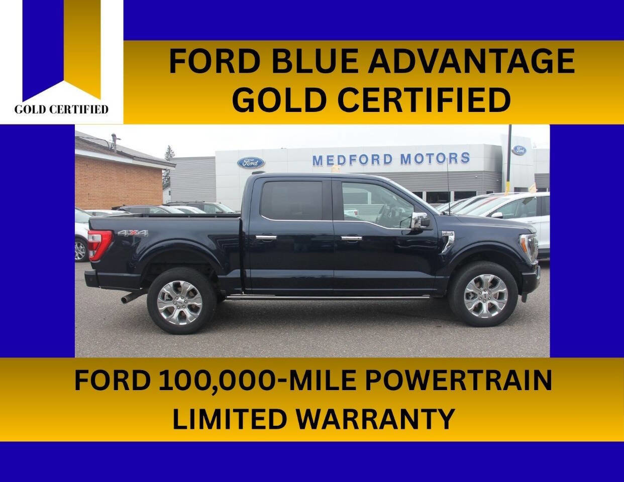 Certified 2023 Ford F150 Platinum w/ Equipment Group 701A High image 1
