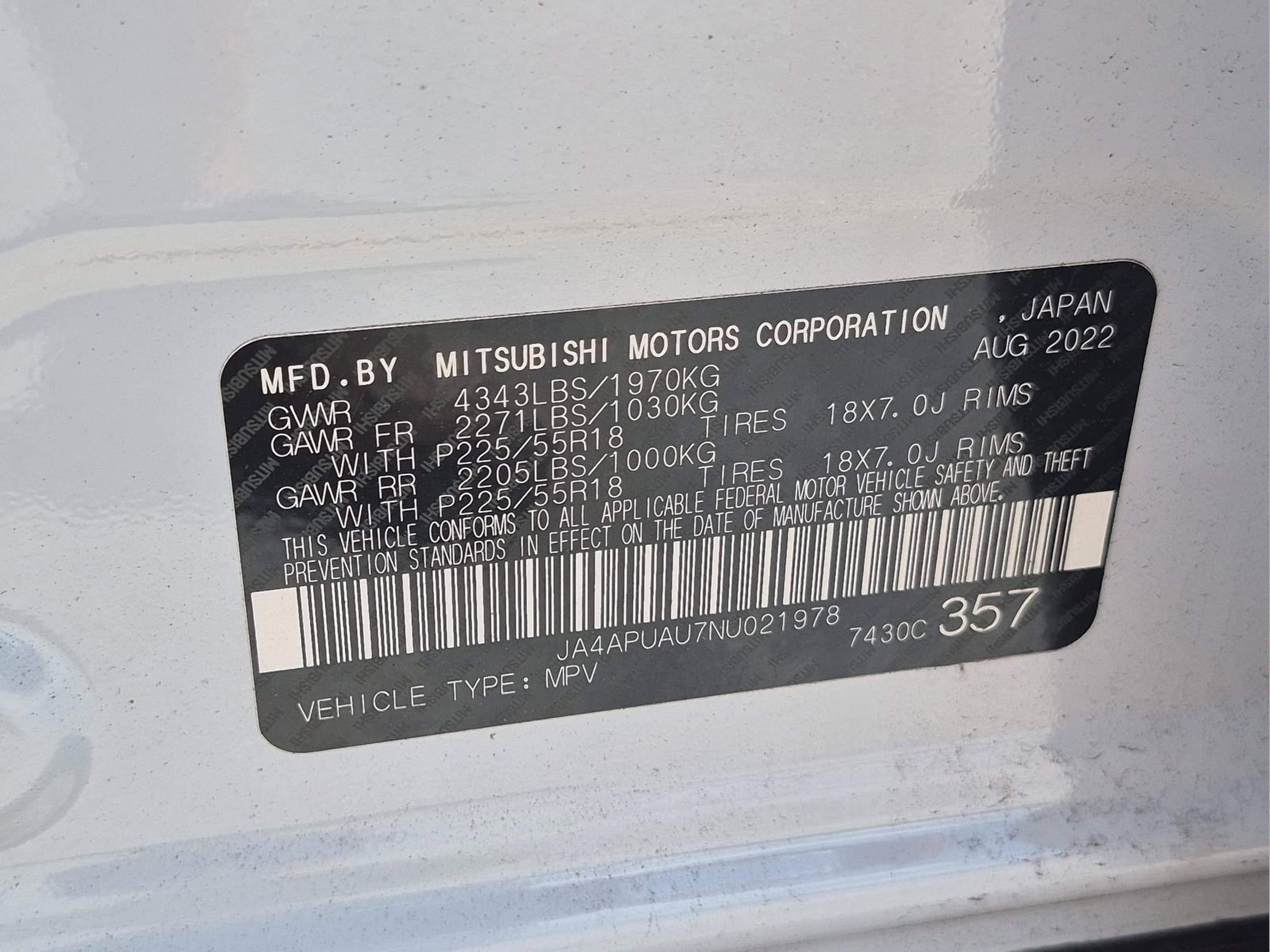 Used 2022 Mitsubishi Outlander Sport ES FWD image 23